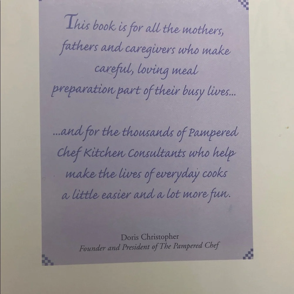 The Pampered Chef Busy Mom's Cookbook - Red and White Edition